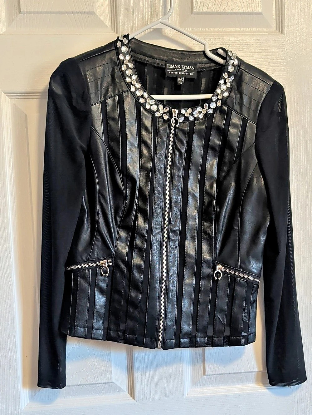 Frank Lyman Embellished Black Jacket